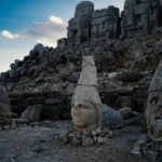 ancient sculptures at mount nemrut